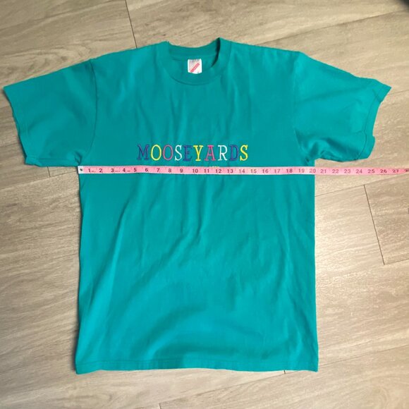 Vintage Mooseyards Shawano Wisconsin Embroidered Shirt Women's Large 90s 2000s - Picture 5 of 7